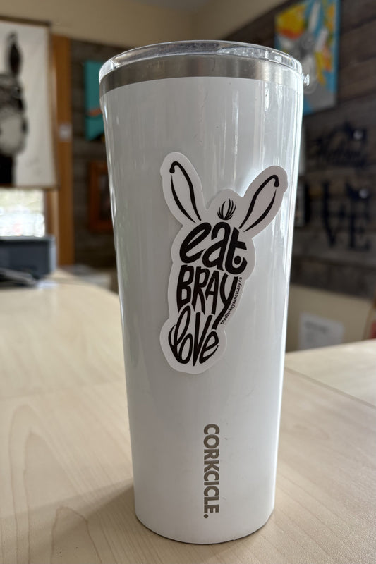 Eat, Bray, Love Sticker